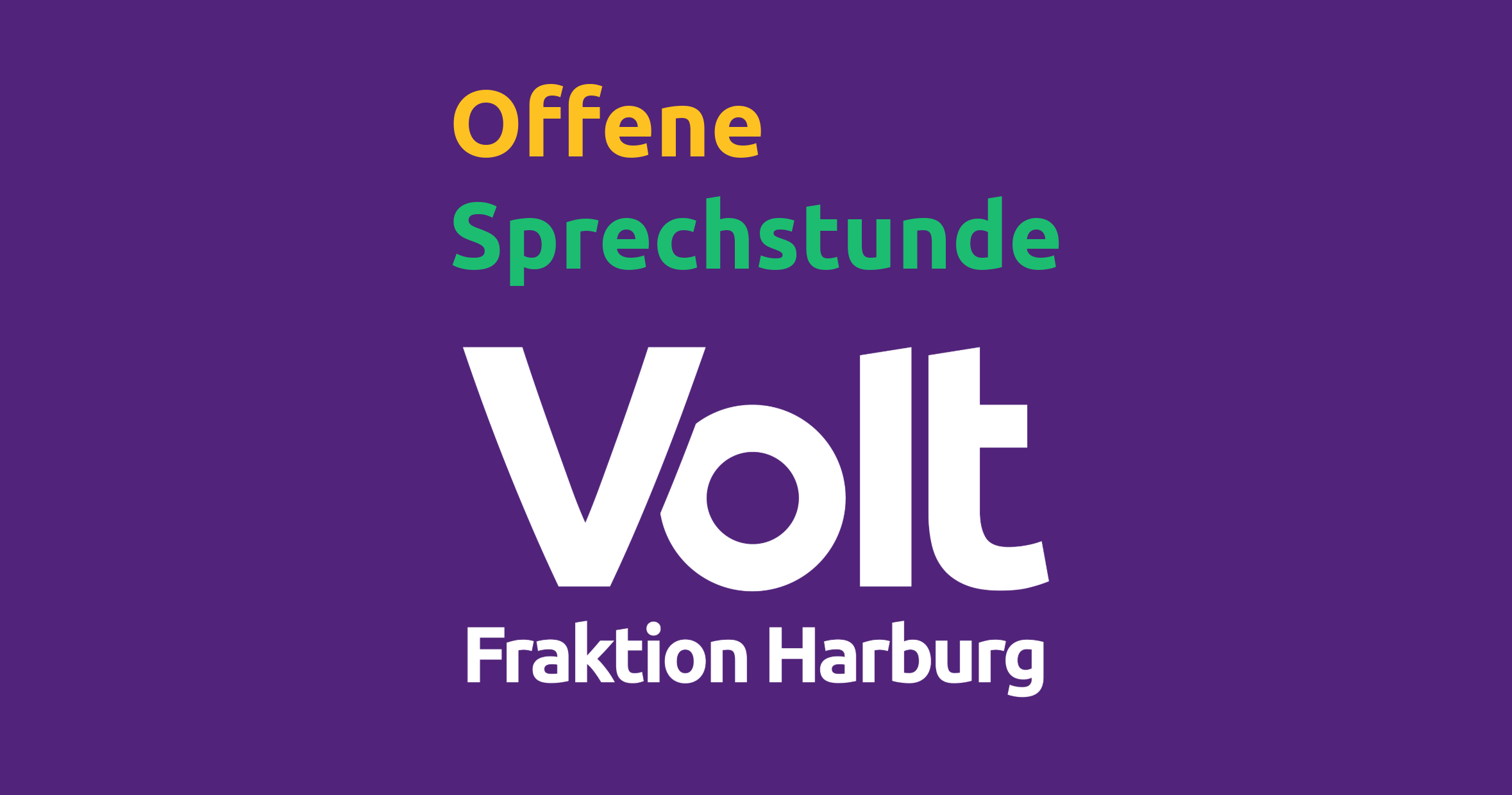 Offene Sprechstunde der Volt Fraktion Harburg